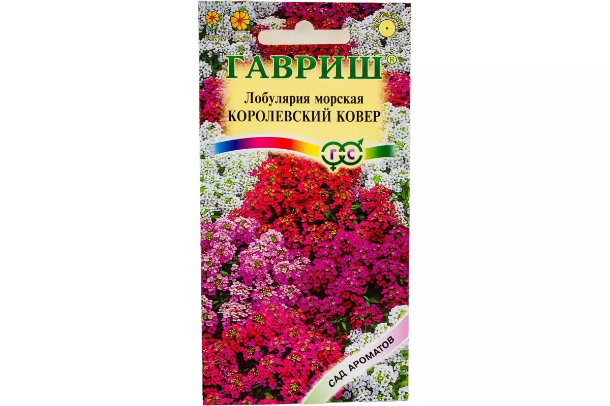 Семена цветов Алиссум Лобулярия Королевский ковер 0.05 гр (Гавриш)