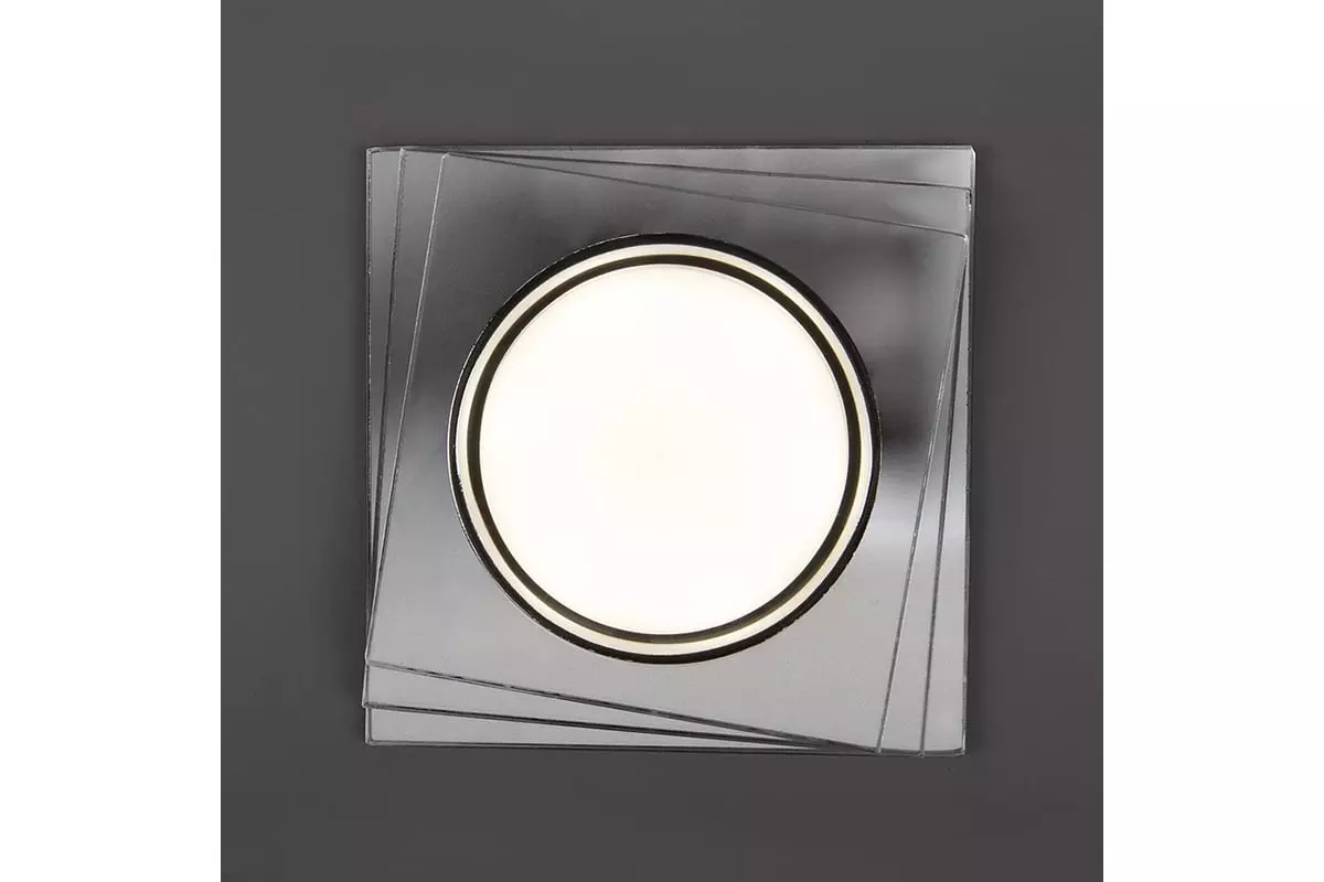 Точечный светильник встраиваемый GX53 с подсветкой зеркальный General 661317