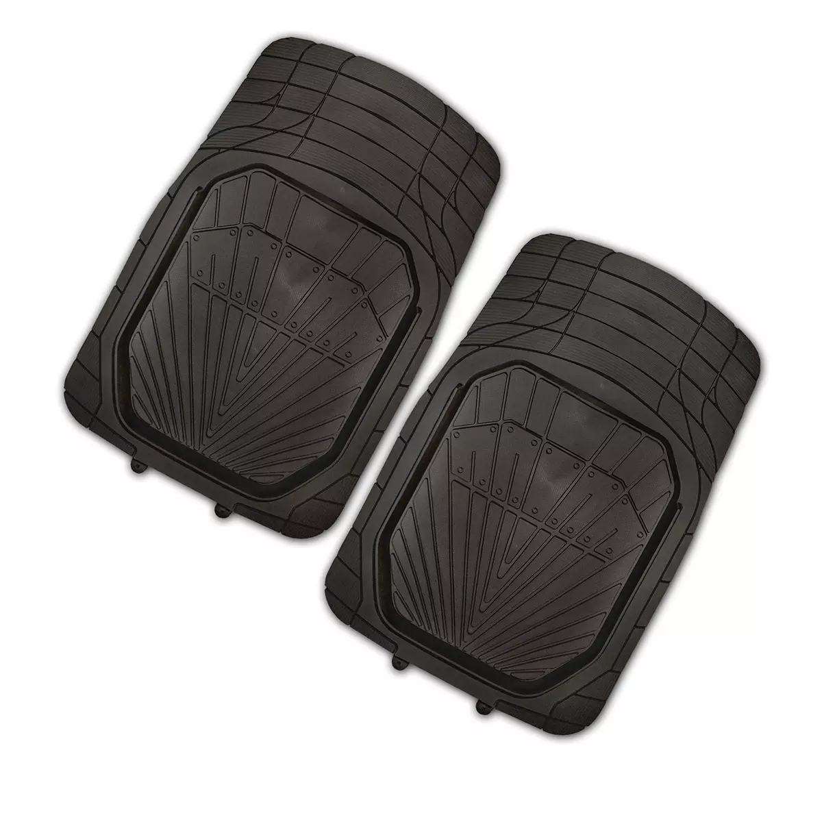 Коврик салона автомобиля полиуретановый черный 2 пр. SKYWAY Rain-3 S01701022