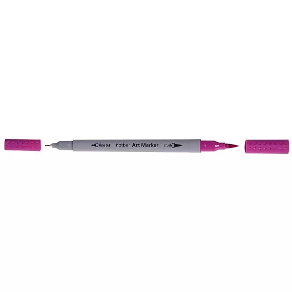 Артмаркеры двухсторонние 12 цветов, на водной основе (линер+кисть), Hatber -Terra Colora AM_067976