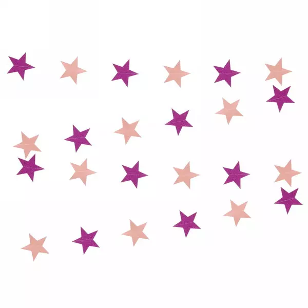 Растяжка Звёздное сияние 2,5 м 7 см , (24 штук), розовый 219-111