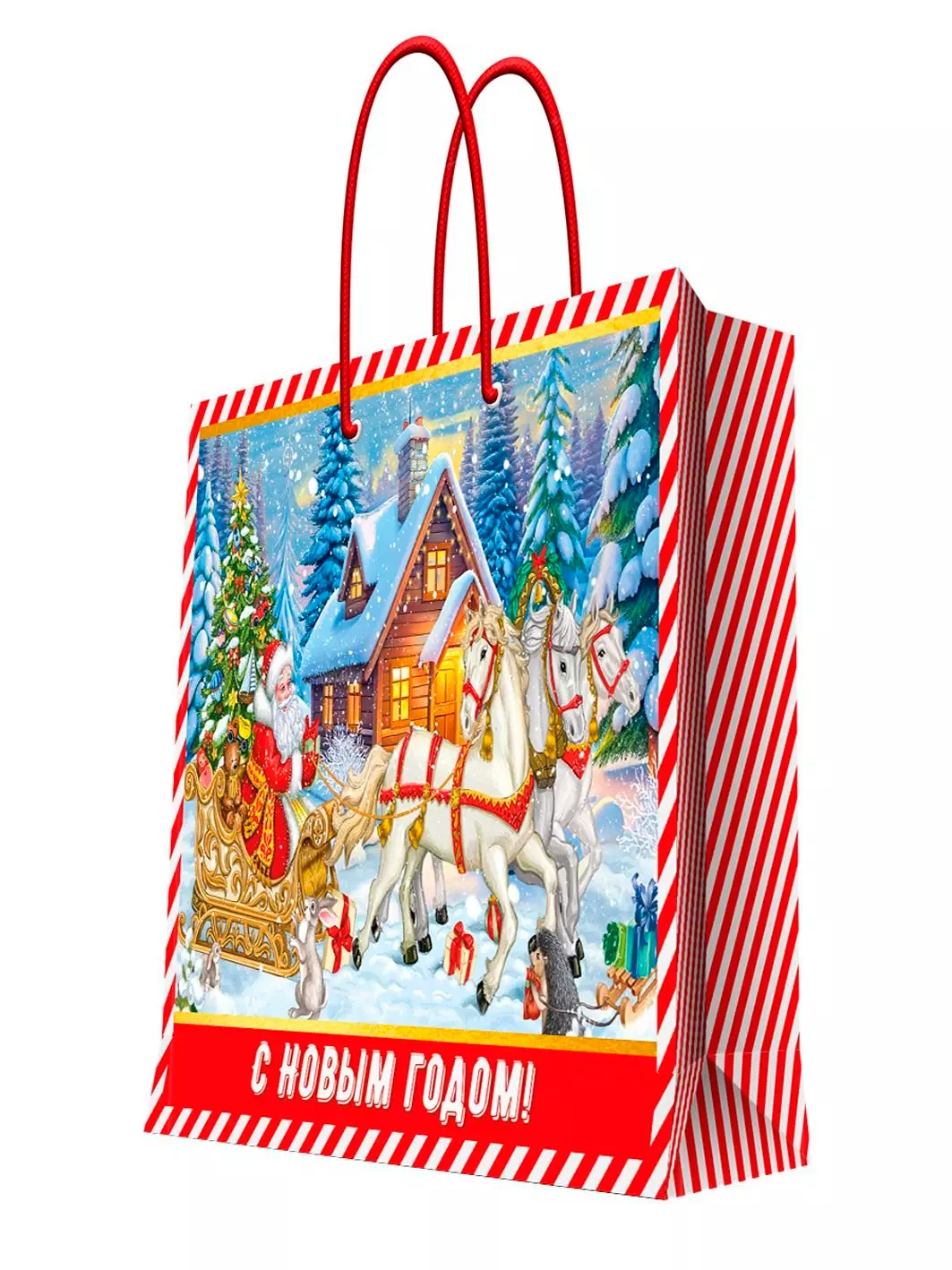 Подарочный пакет 40x48x19 см Новый Год 96387FE