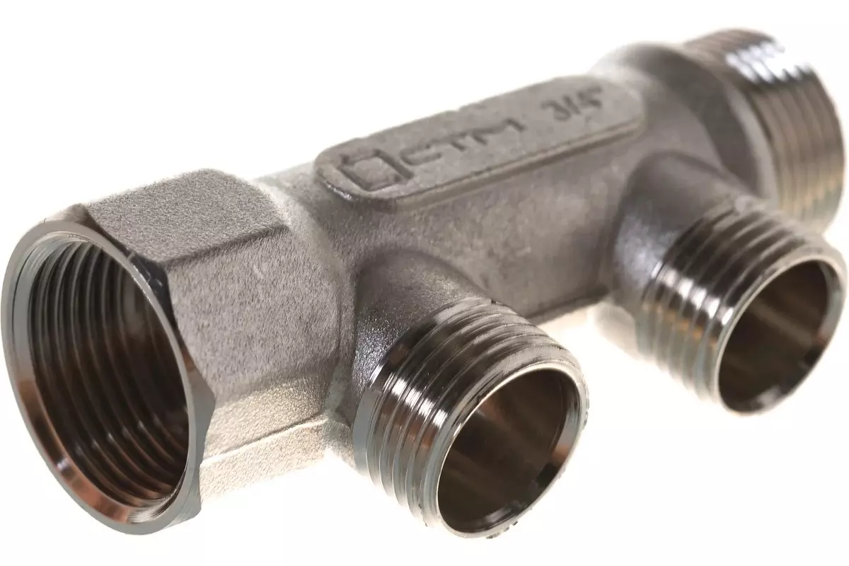 Коллектор 2 выхода 3/4&quot;х1/2 НР, СТМ C2MM3412
