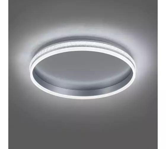 Светильник светодиодный Feron SHINING RING 41695 80Вт пульт серебро 3000-6500К