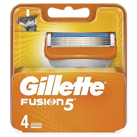 Сменные кассеты для бритья Gillette FuSion (4шт)