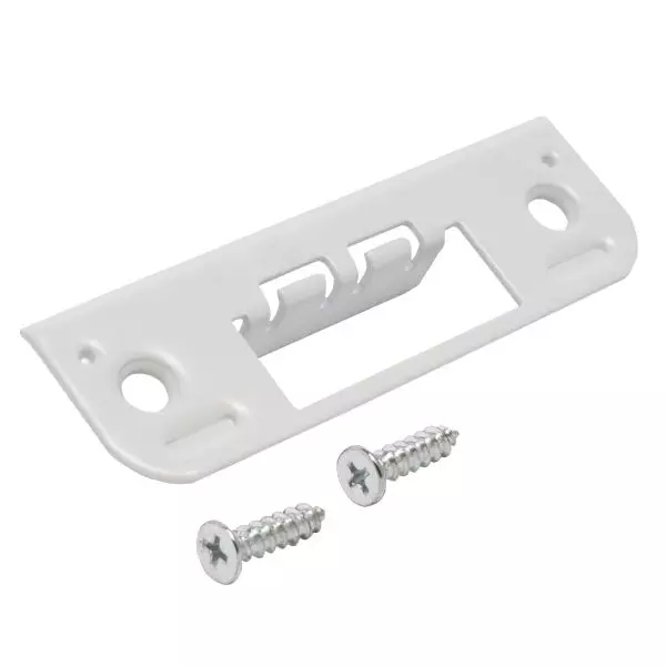 Ответная планка для замка 045 WW белый для финских дверей АЛЛЮР