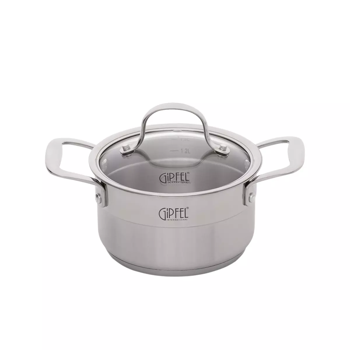 Набор посуды 10 предметов: кастрюли 6л/3,5л/,2.3л; ковш 1.5л; 5 крышек, GALA GIPFEL 1539