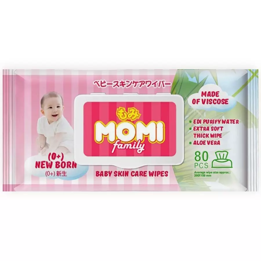 Влажные салфетки MOMI Family детские 80 шт. (200х150mm)