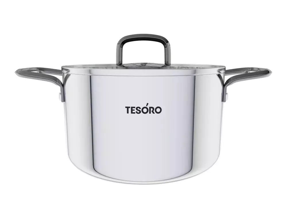 Кастрюля 4,3 л &quot;Tesoro Asti&quot; монолитный корпус, технология &quot;Tri-PLY&quot;.КС643