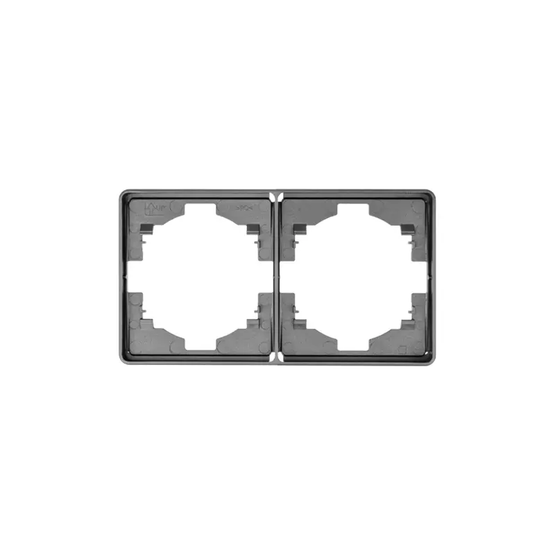 Рамка на 2 места титан Kranz Miele Round KR-78-0752-2