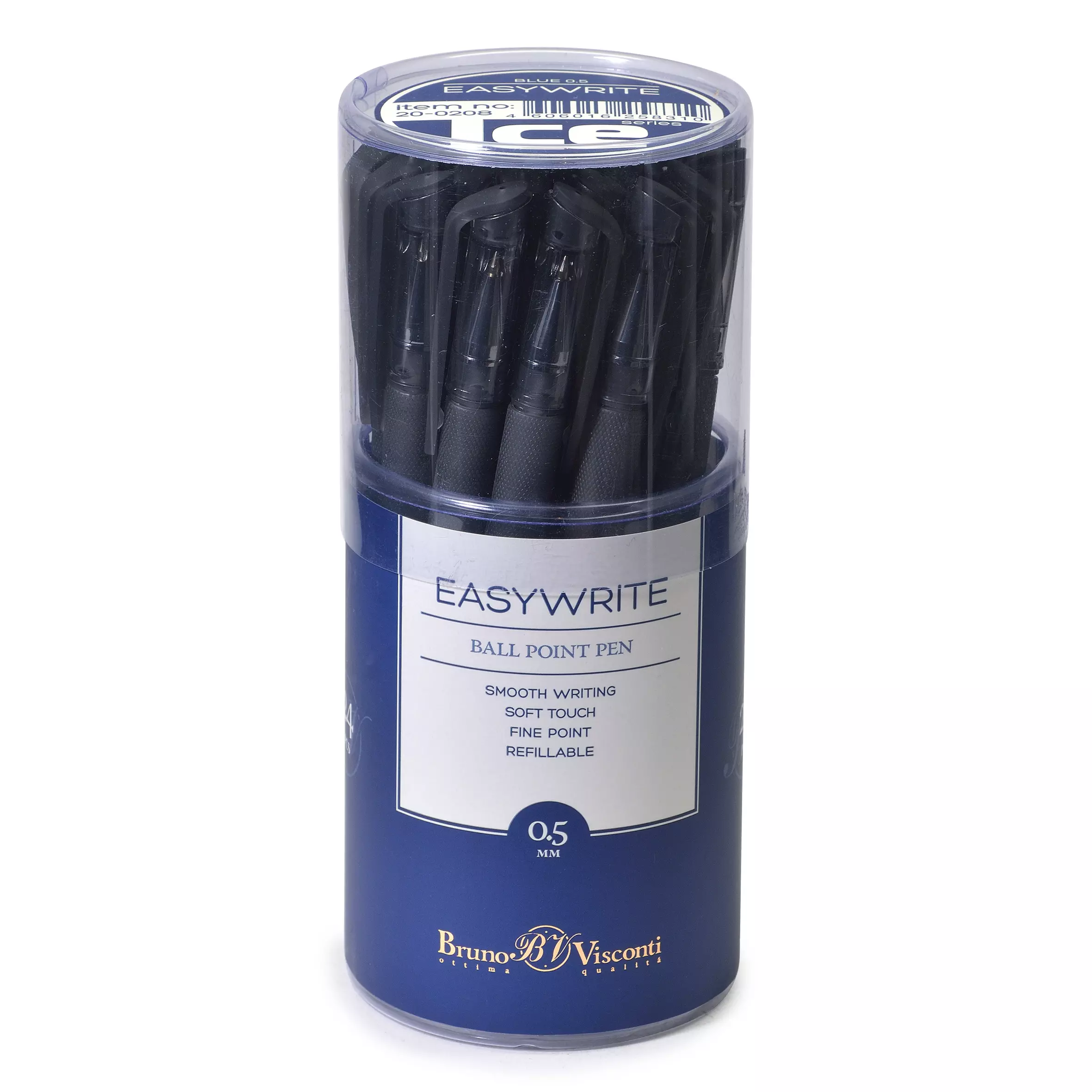 Шариковая ручка BrunoVisconti EasyWrite Ice, 0.5 мм, синяя