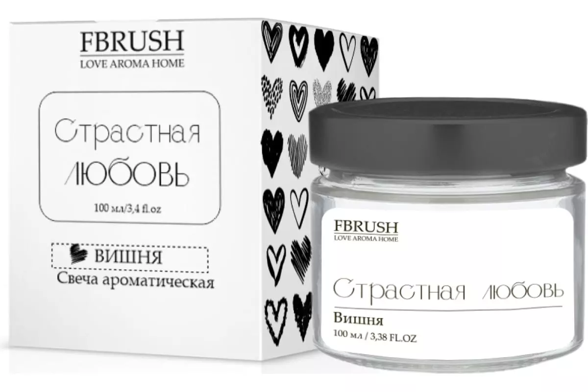 Соевая свеча LOVE AROMA HOME Страстная любовь 100 мл, SLOVE100-3