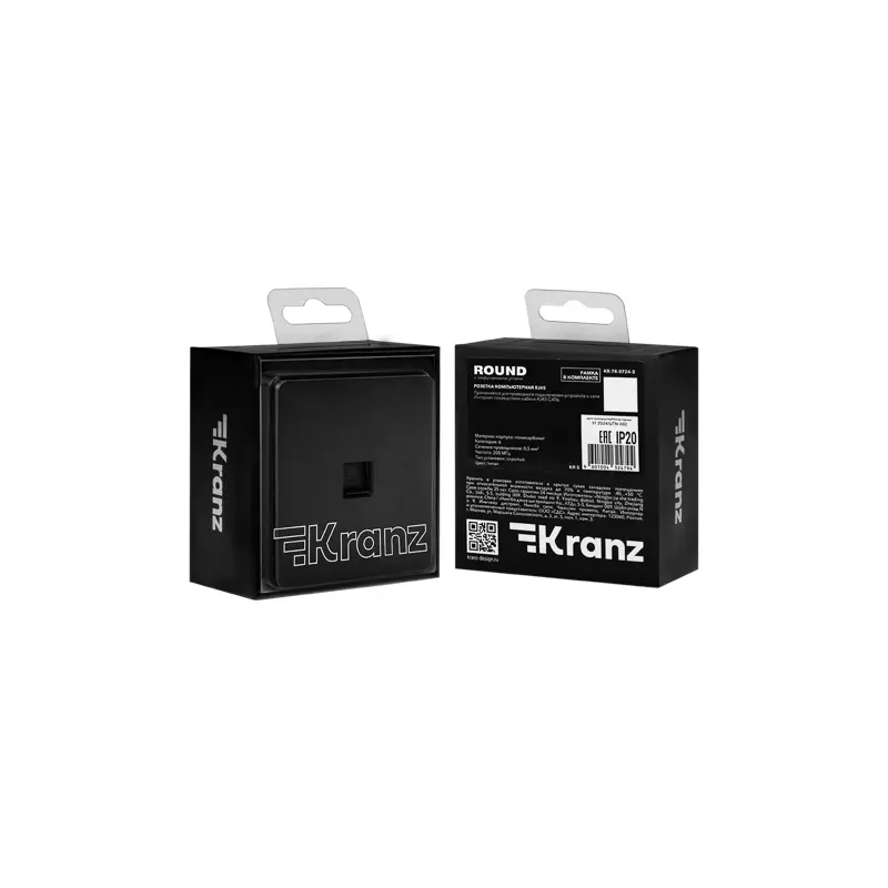 Розетка встраиваемая интернет оникс Kranz Miele Round KR-78-0724-3