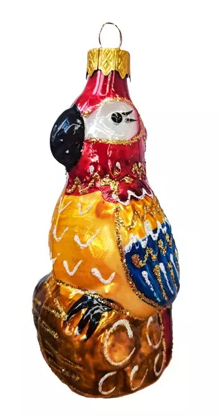 Формовая игрушка Попугай на ветке 12 см Коломеев ФУ-764