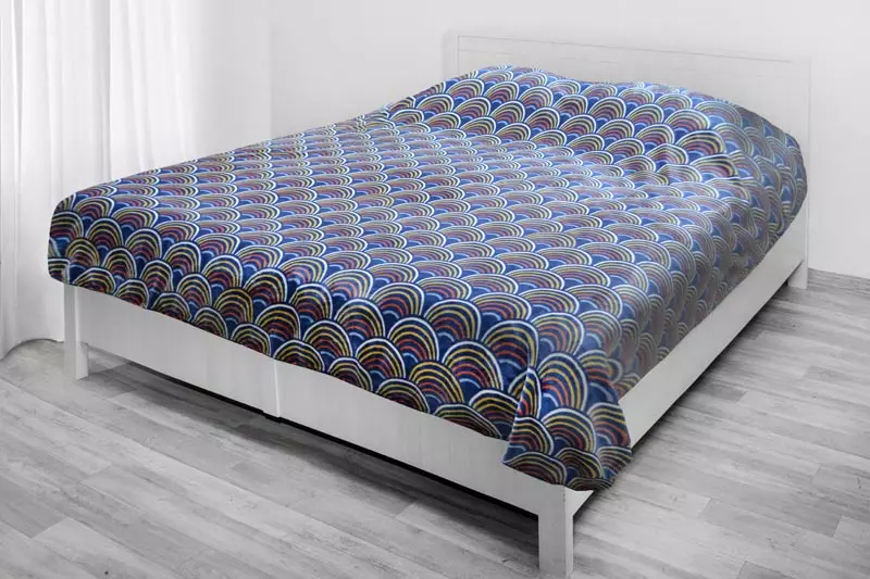 Плед 150*210 см велсофт радуга Душечка