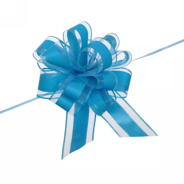 Бант для оформления подарка &quot;Изыск&quot; 5 см, d=17 см, Голубой 144-0148