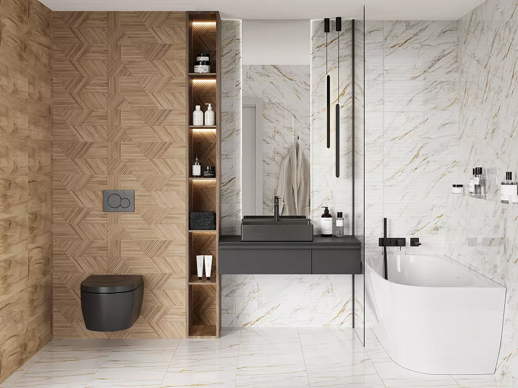 Кафель 250х600 мм Ideal white wall 01 (GRACIA ceramica) кор. - 8 шт.