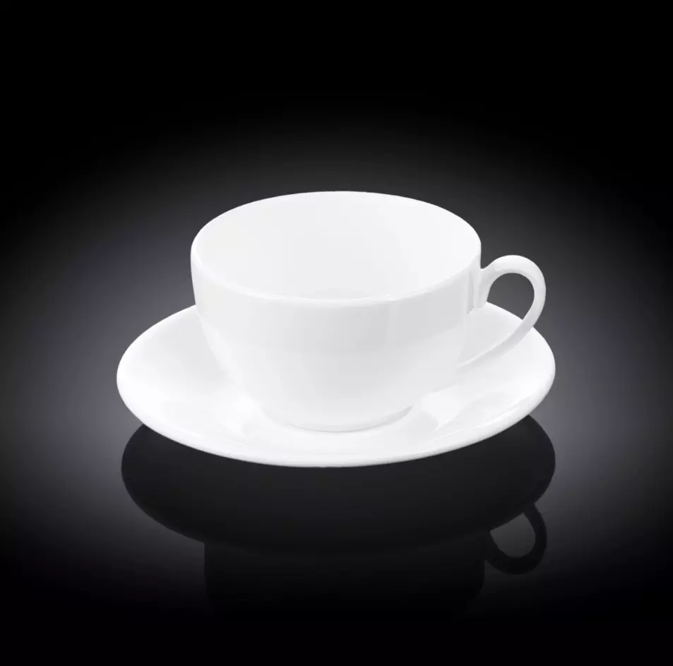 Чашка чайная и блюдце 250 мл OLIVIA фарфор Wilmax WL-993000/AB