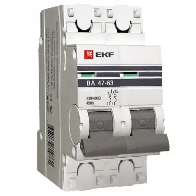 Автоматический выключатель EKF PROxima mcb4763-2-16C-pro 2P С 16А 4,5kA ВА 47-63