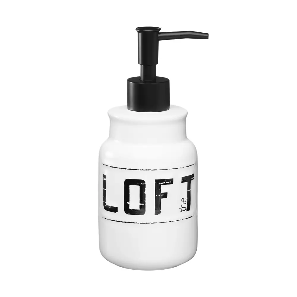 Дозатор для жидкого мыла настольный, керамика, LOFT FOR-LT021