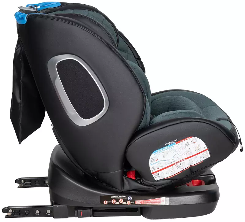 Автокресло детское Farfello ISOFIX YB102A/grpu (Green PU/зеленый экокожа)