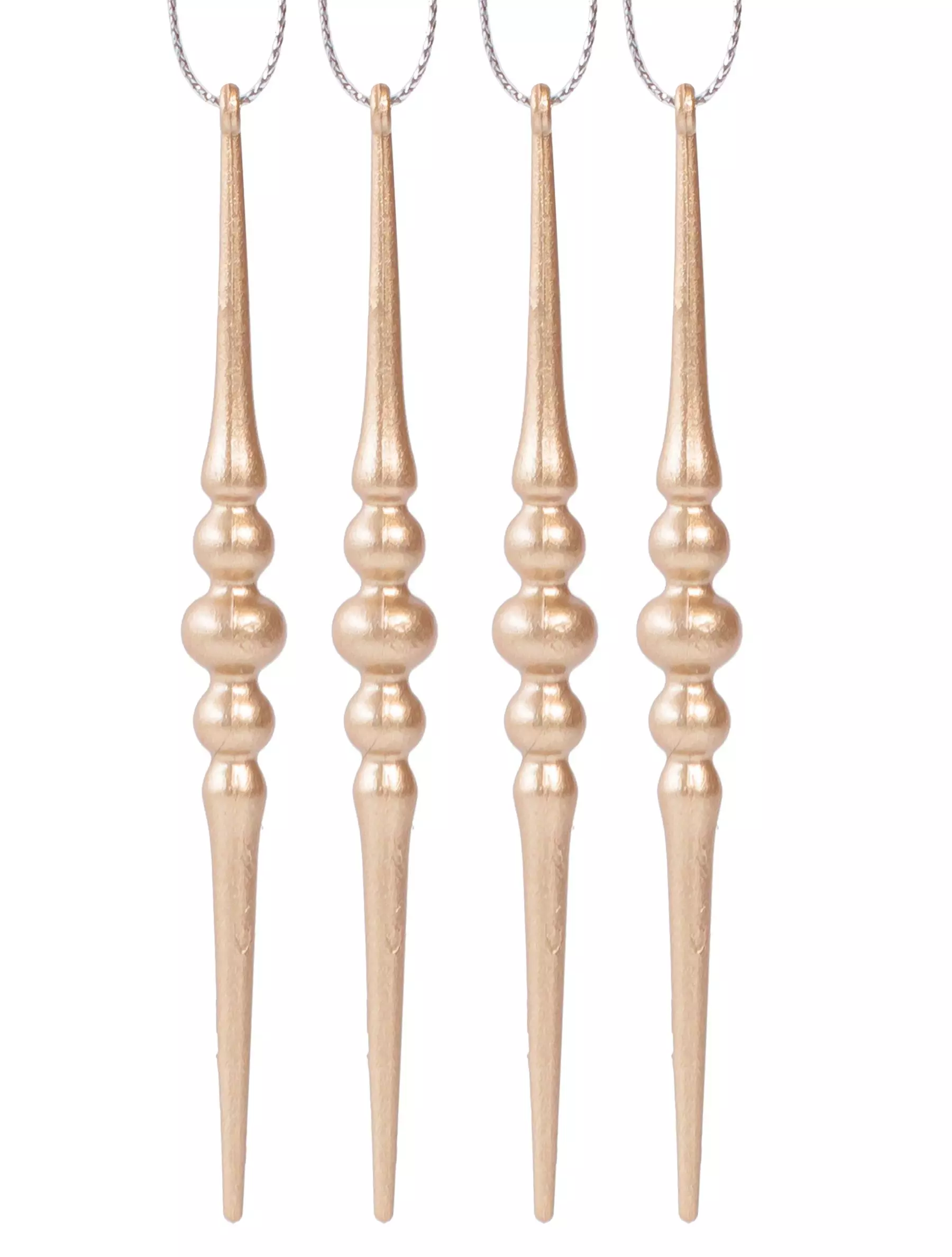 Новогоднее подвесное украшение (полистирол), набор из 4 шт / 1,1x1,1x11,9см 94875