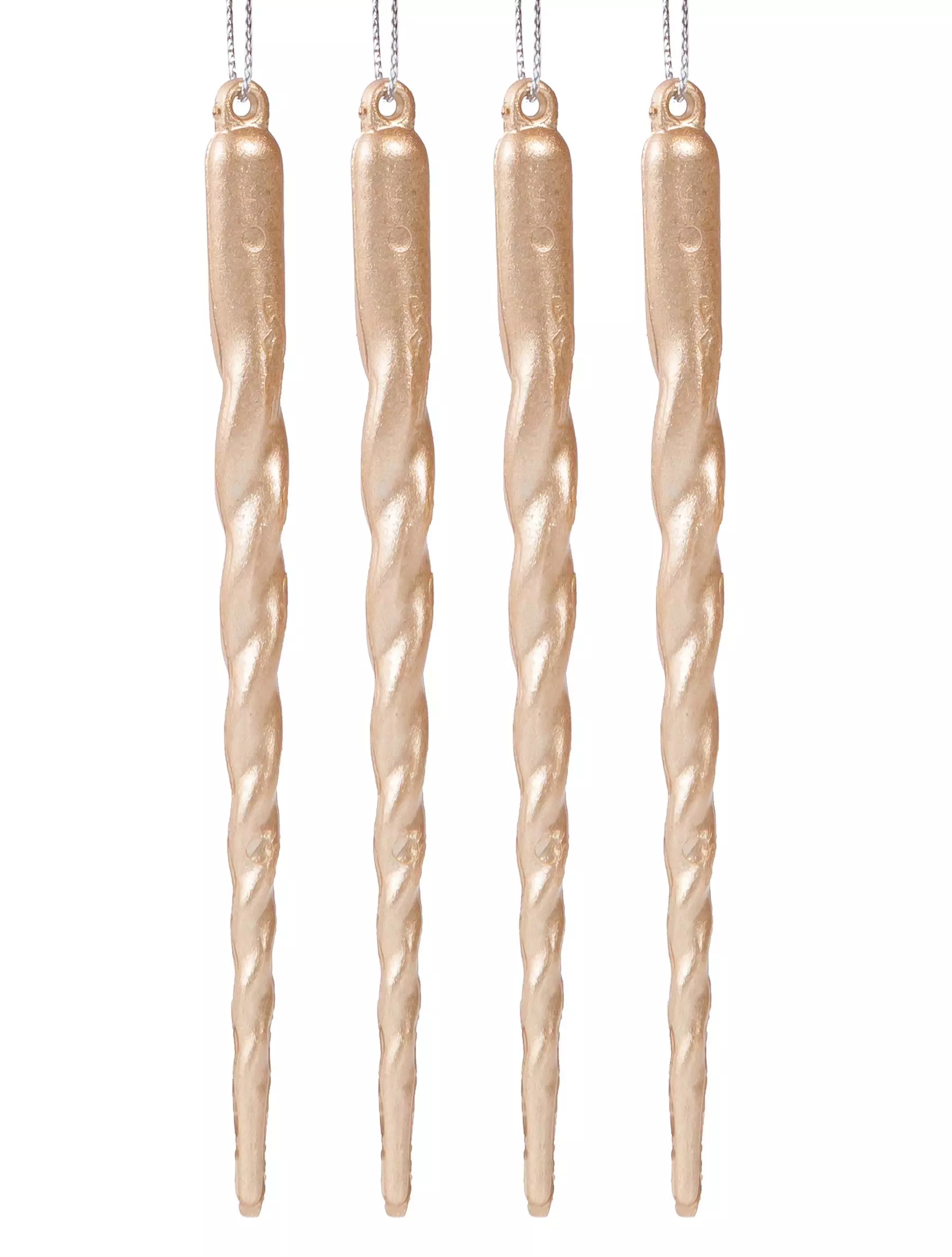 Новогоднее подвесное украшение (полистирол), набор из 4 шт / 1x1x13см 94874