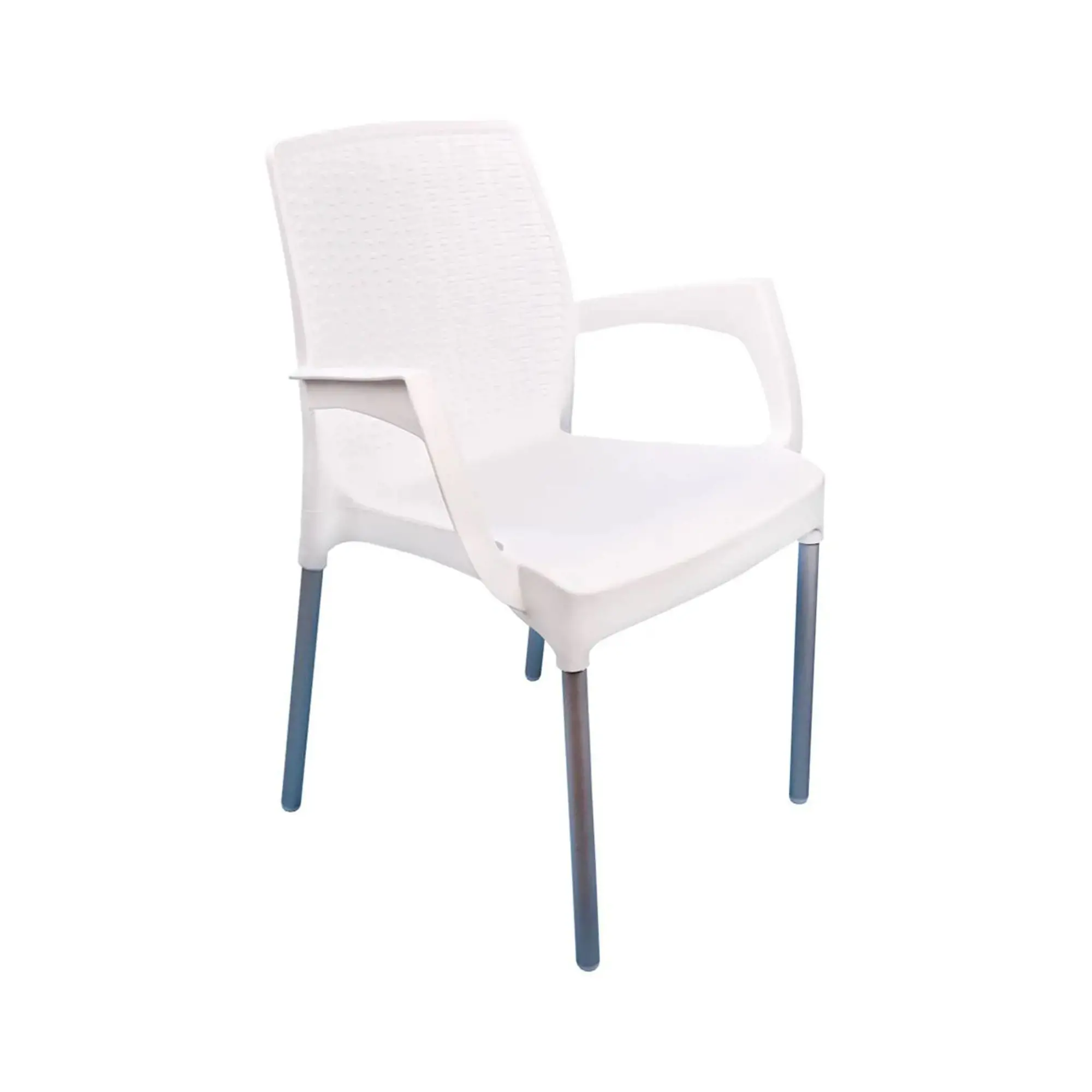Пластиковое кресло Прованс белый (3) М6325