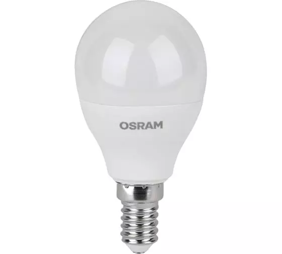 Лампа светодиодная OSRAM LED Value Е14 230В 6,5Вт 3000К шар теплый