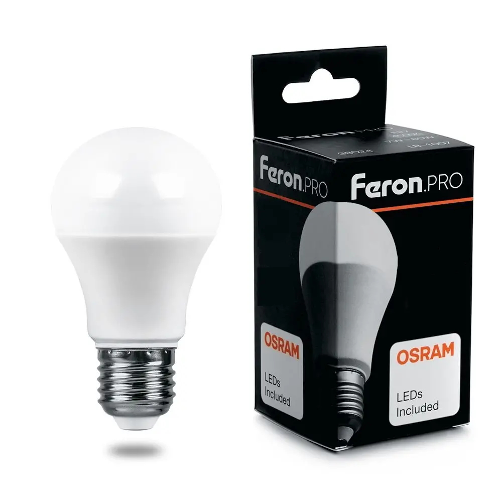 Лампа светодиодная Feron PRO Е27 230В 15Вт 2700K груша теплый