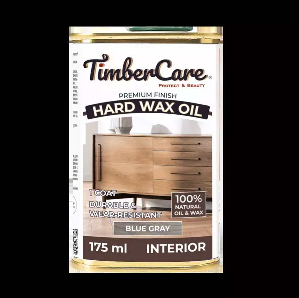 Масло тонирующее с твердым воском TimberCare Hard Wax Oil серый холодный 0,175л