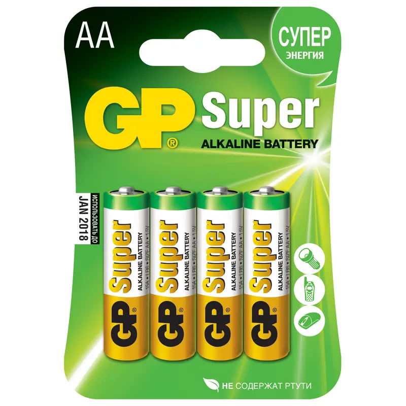 Батарейки GP Super AA 4шт