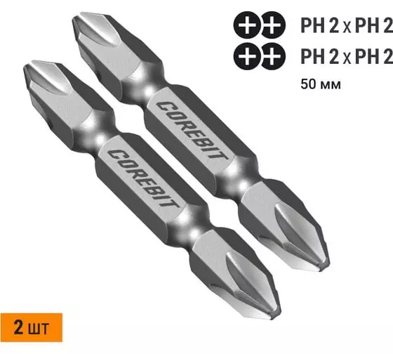 Бита проф двухсторонняя PН2х50мм Nox Corebit 336001 2шт