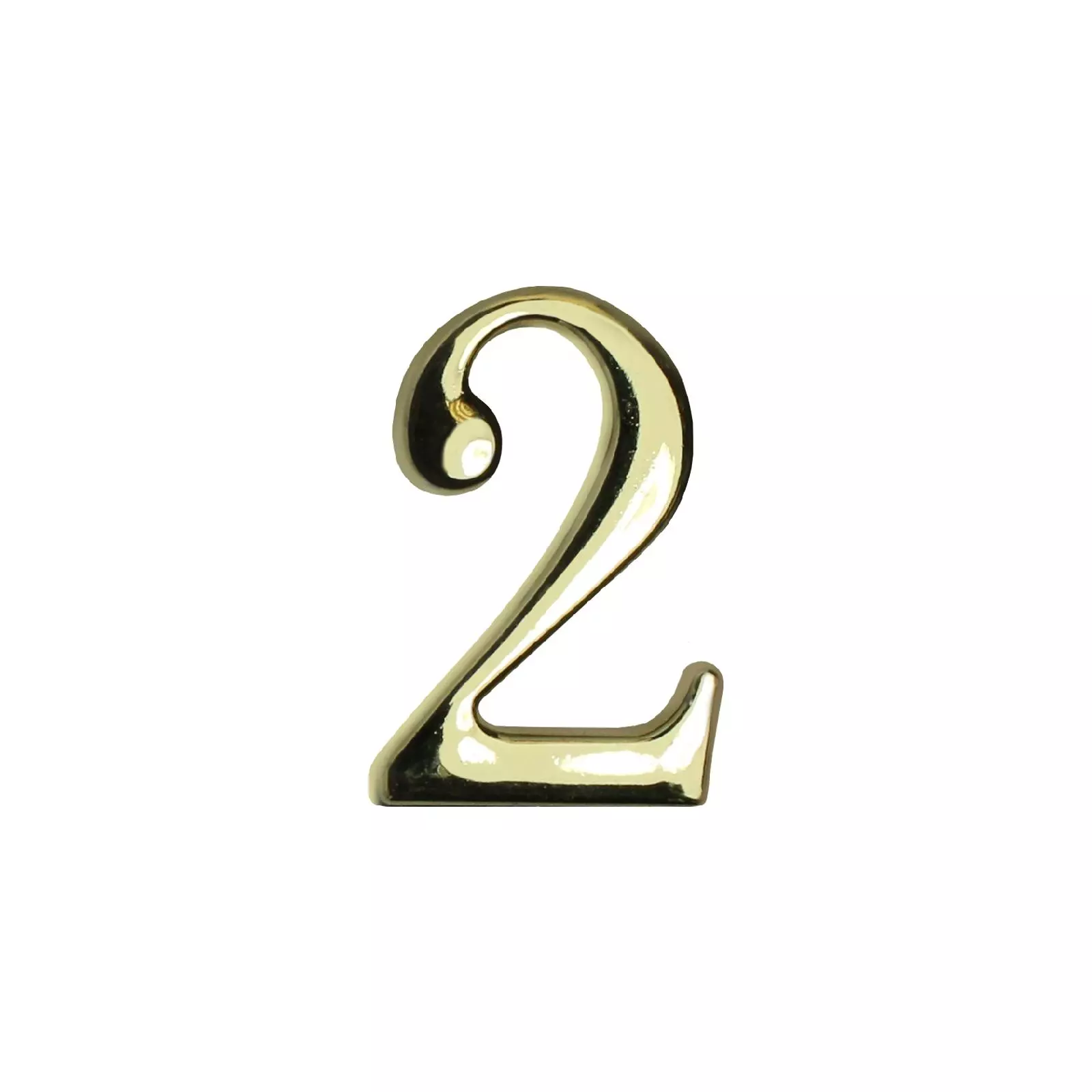 Номер на дверь &quot;2&quot; золото &quot;АЛЛЮР&quot; металл