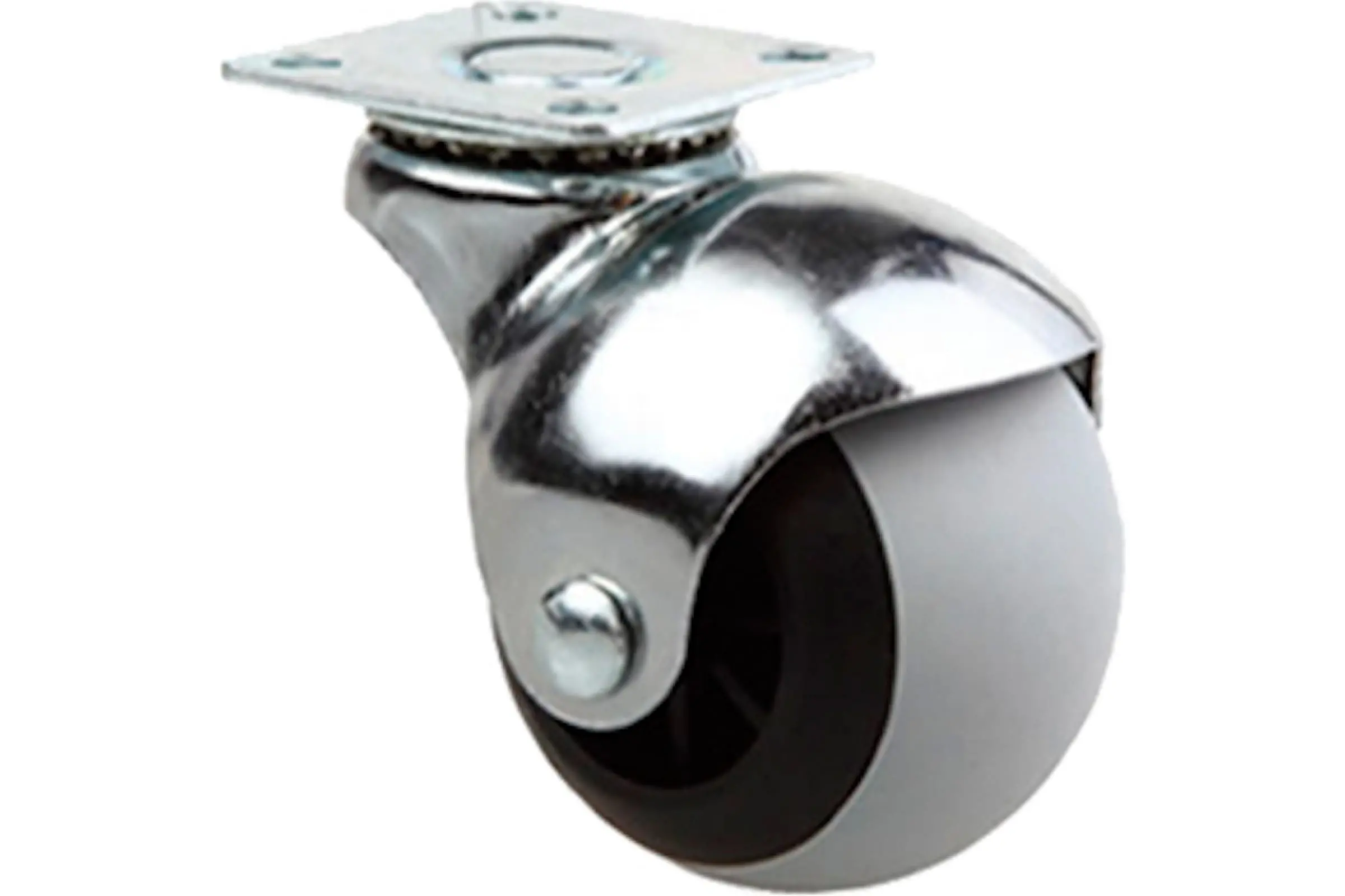 Мебельные колеса (шар). Серая резина SCMG, диаметр 40 мм