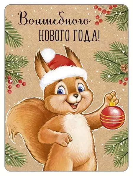 Виниловый магнит Волшебного Нового года! (ретро-коллекция) 93,054,00