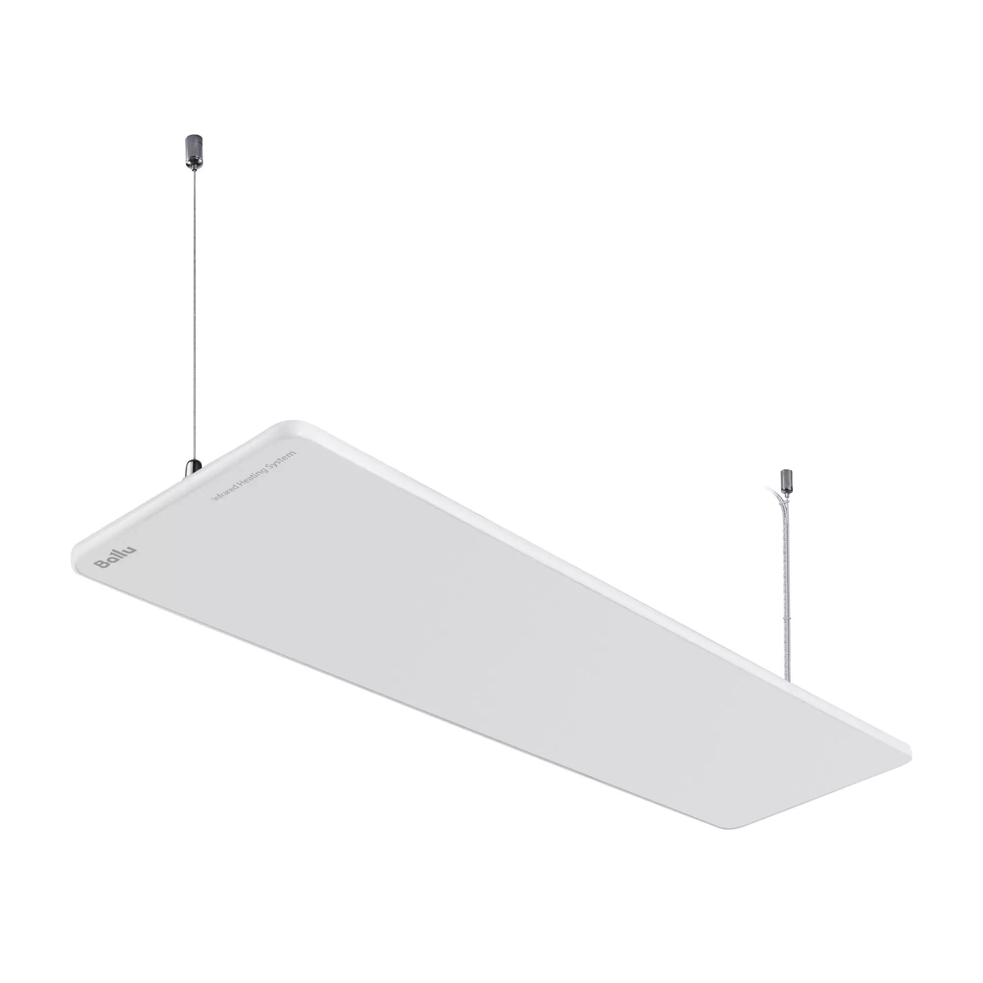 Инфракрасный обогреватель потолочный Ballu BIH-GSW-1.3, 1300 Вт, стеклянный белый