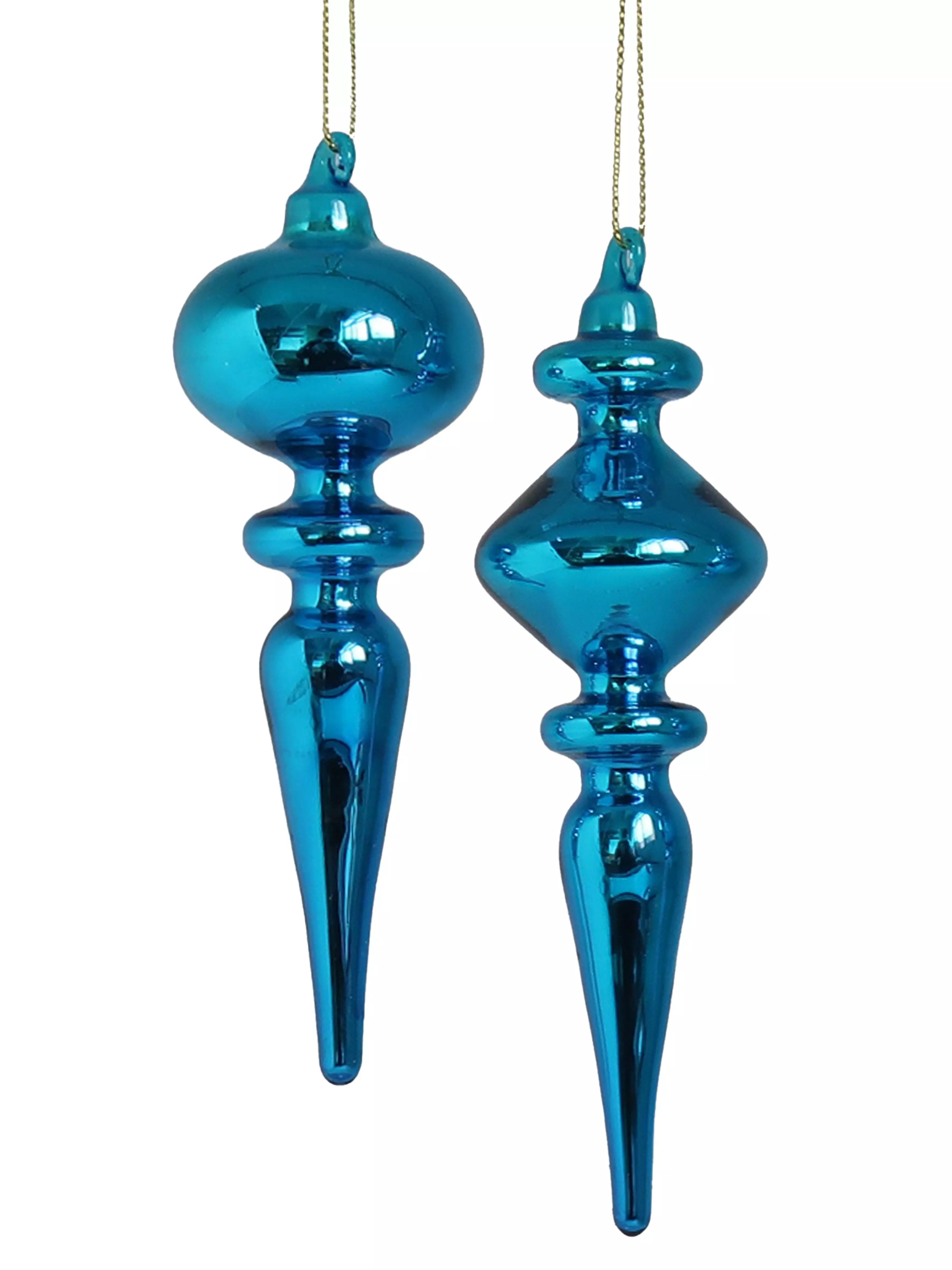 Новогоднее подвесное украшение из стекла, в ассортименте / 4,5х4,5х15см 95634