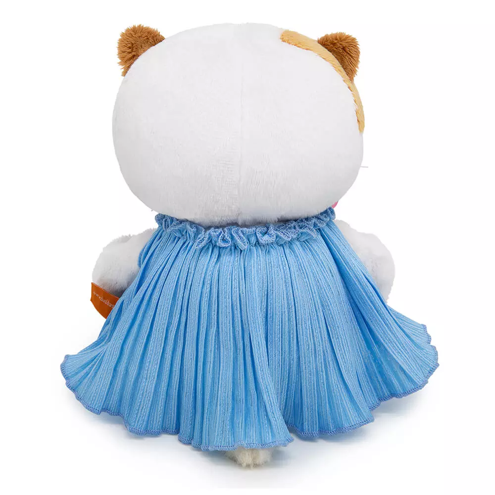 Мягкая игрушка Ли-ли Baby Кошечка 20 см в платье из жатой ткани с бантом Budi basa LB-139