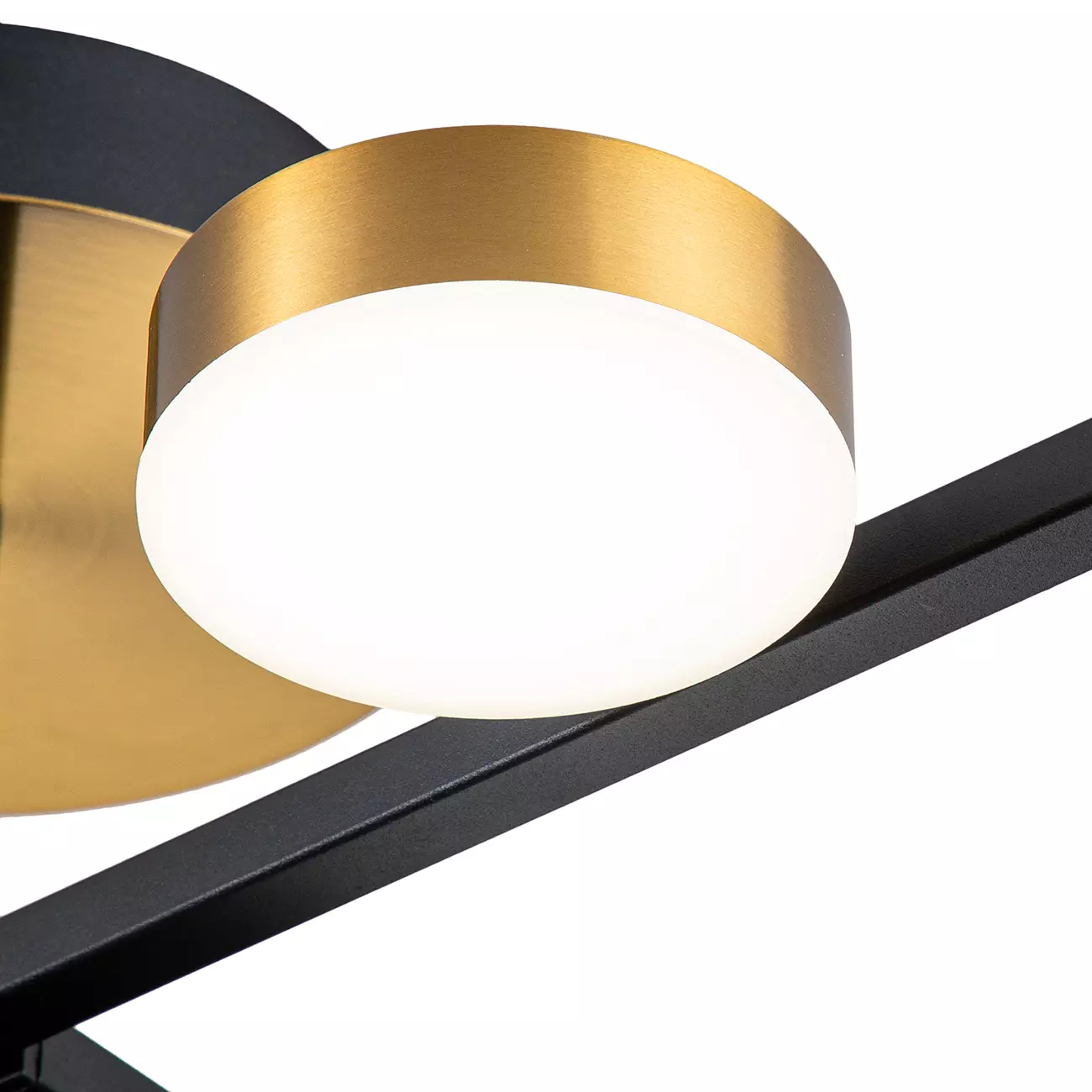 Люстра светодиодная 120Вт черный, золото 3000-6000К пульт Escada 10266/8LED