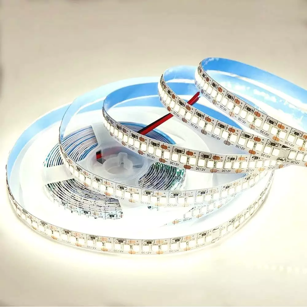 Светодиодная лента 24В 14,4Вт/м 1200Лм/м 3000К 5м 8мм CRI&gt;90 SMD2835 240шт/м IP20 Apeyron 00-515