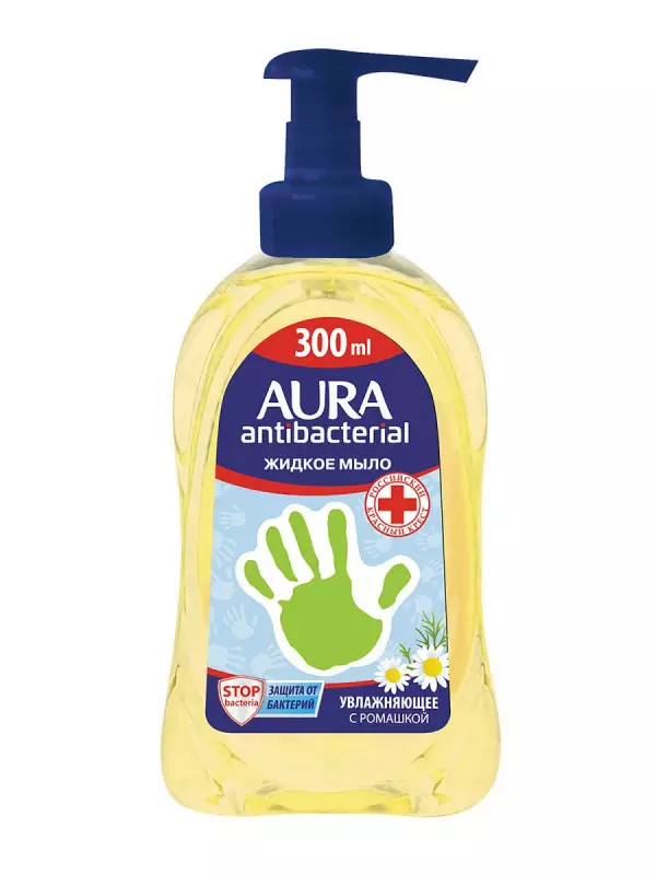 Мыло жидкое AURA Antibacterial Ромашка 300 мл