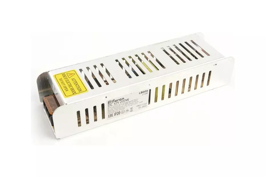 Блок питания 12В 200Вт IP20 Feron 21498