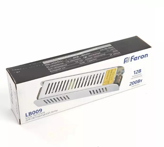 Блок питания 12В 200Вт IP20 Feron 21498