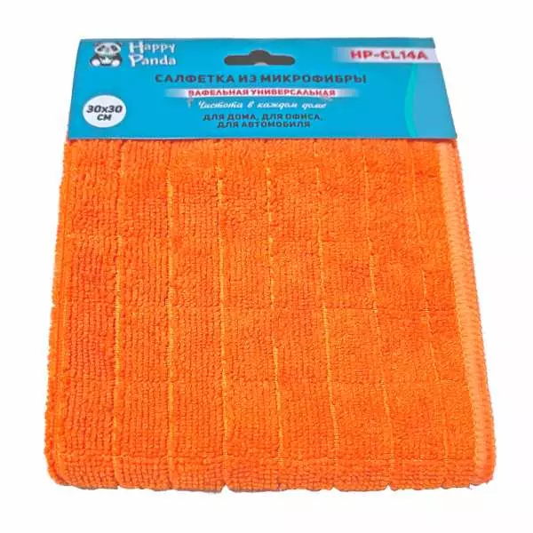 Салфетка микрофибра 30*30 см. 1 шт.HP-CL14A универсальная