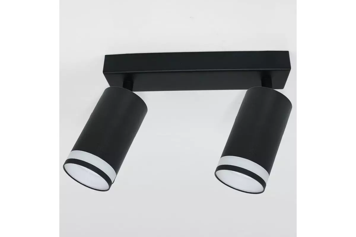 Спот GU10х2 черный General 661822