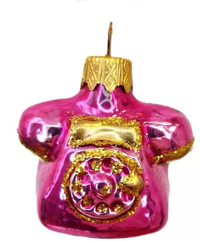 Формовая игрушка Телефон малиновый 6 см Коломеев ФУ-184/4