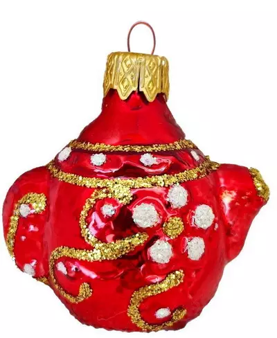 Формовая игрушка Чайник красный 7 см Коломеев ФУ-161/4