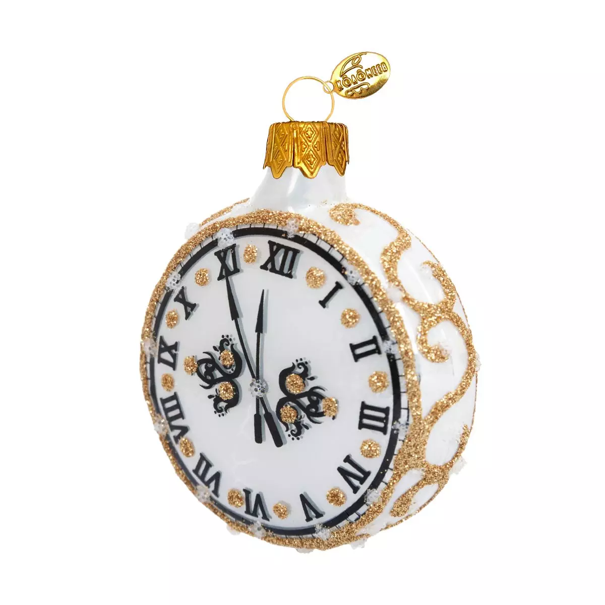 Формовая игрушка Часы круглые золото 7,5 см Коломеев АУ-169