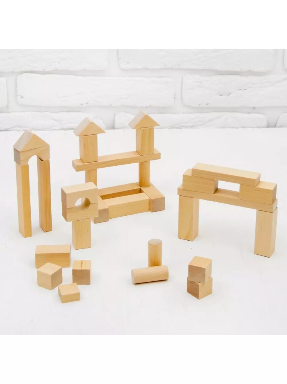 Деревянный конструктор Строительный набор №2 (60 элементов) К627